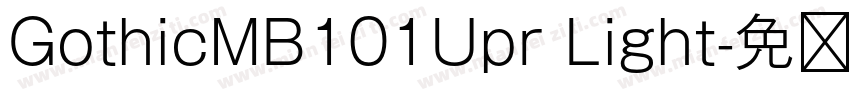 GothicMB101Upr Light字体转换